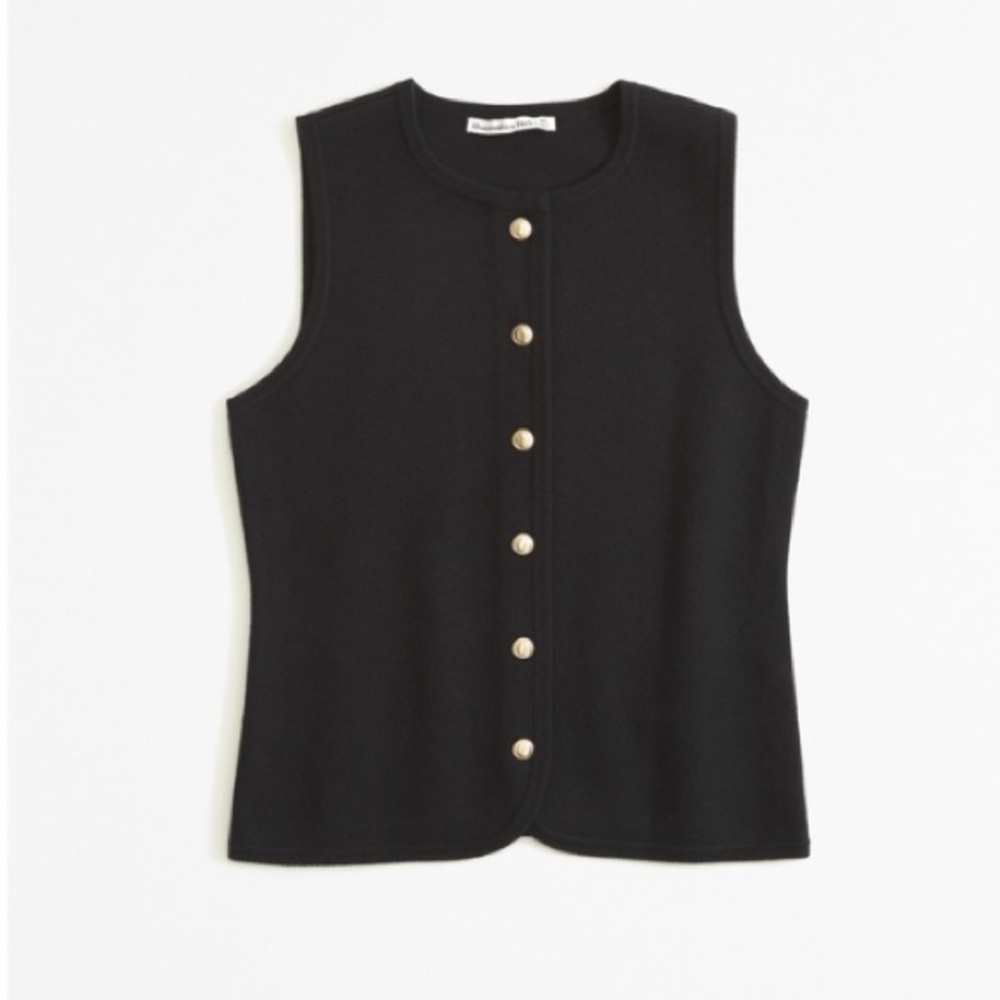 Abercrombie crew sweater vest NWT